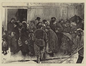 A Queue in Paris by William Small